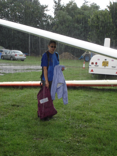 Amy in the rain