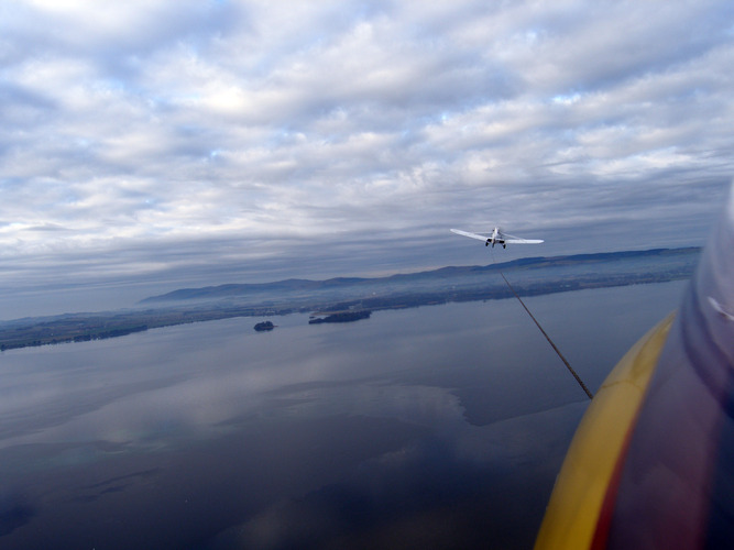 Aerotowing over the loch