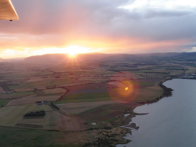 Sunset over the Ochils