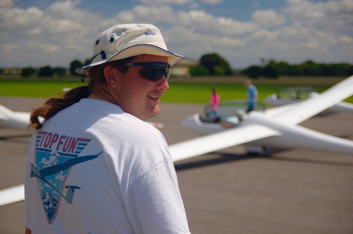 Chris at the launch point