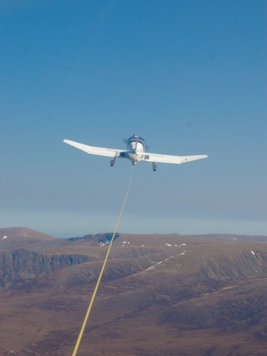 Tug over Cairngorms