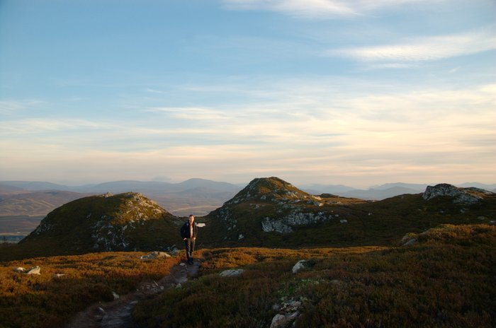 David climing Creag Bheag