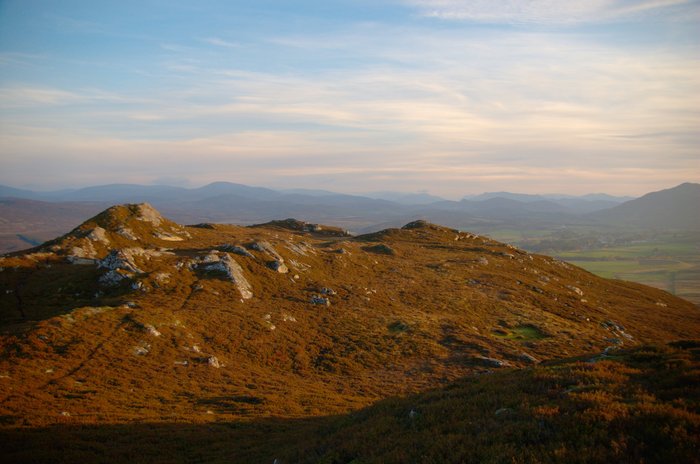 View up the Spey valley from Creag Bheag