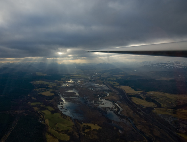 Flooding in the Spey Valley