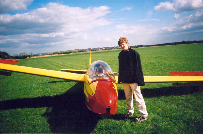 K13 and Alan in a field