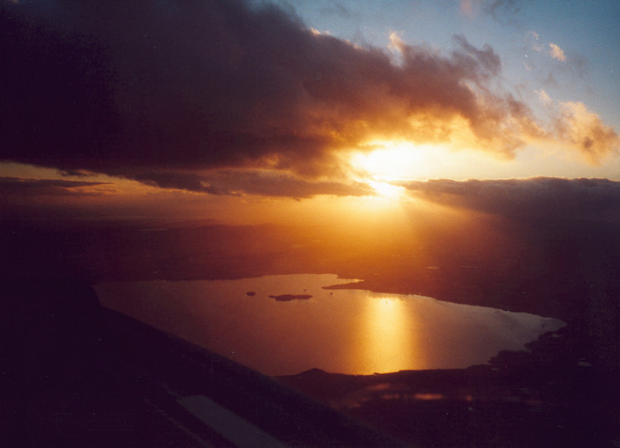 Sunset over the loch