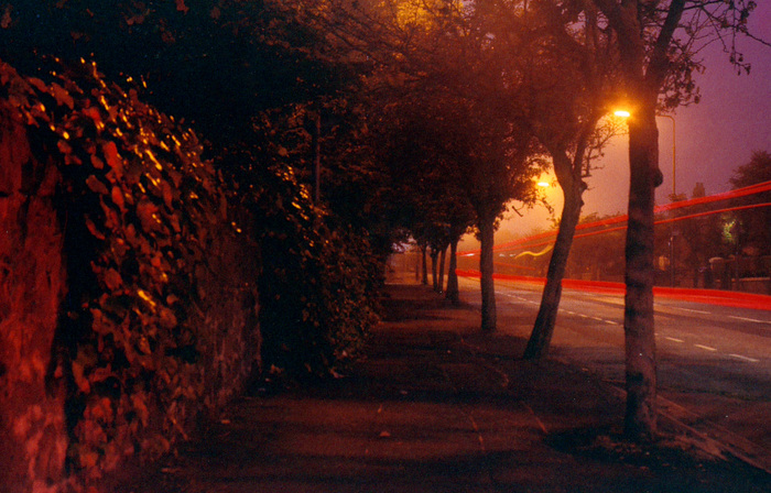 West Mains Road at Night