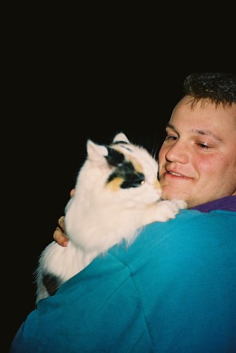 Tim and a cat