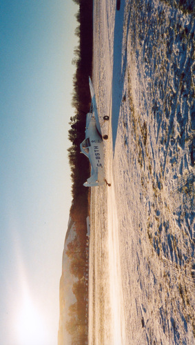 Tug in the snow