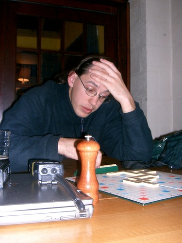 Martin Playing Scrabble