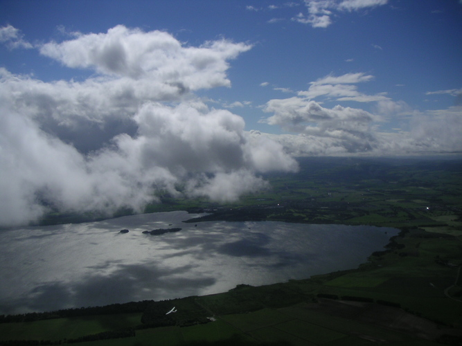 Loch Leven and clouds from the K13