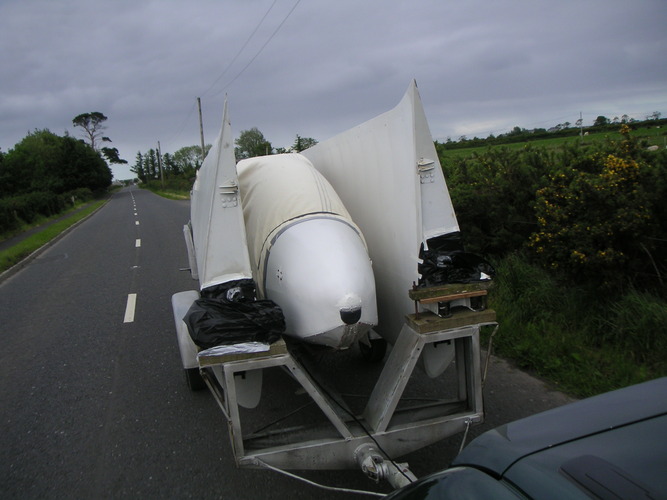 K7 being towed back from Bellarena, Northern Ireland