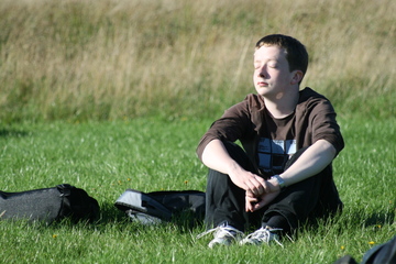 Sam Judge chilling out