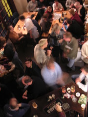 A busy bar at Feshie