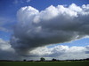 A curving cloud street