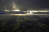 Shafts of sunlight in the Forth valley