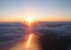 Sunset above the clouds