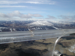 Snow on the mountains