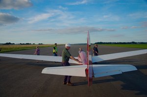 K13 evening trial flight