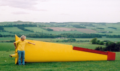 Pete holding a K13 wing