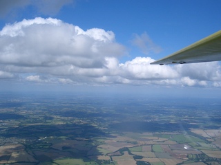 Setting off on Silver Distance from Lasham in Snoopy