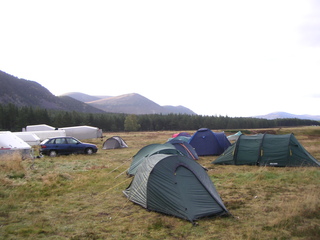 Campsite on the first morning of the Feshiebridge trip